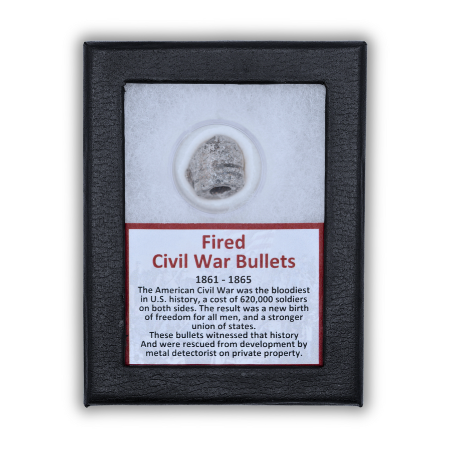 Fired Civil War Bullets Display