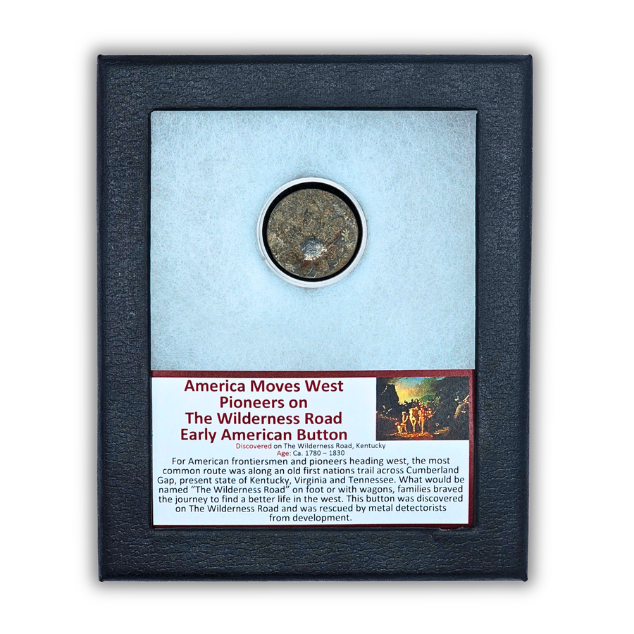 America Moves West Display - Early American Button