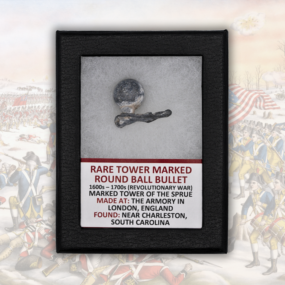 Rare Tower Marked Round Ball Bullet Display
