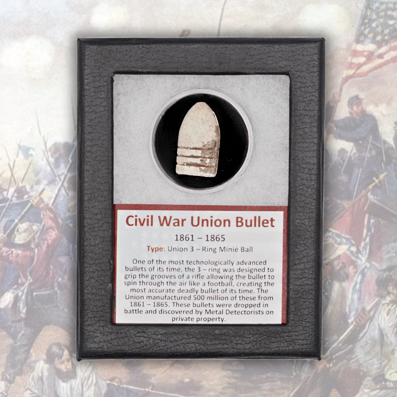 Civil War Union Bullet Display