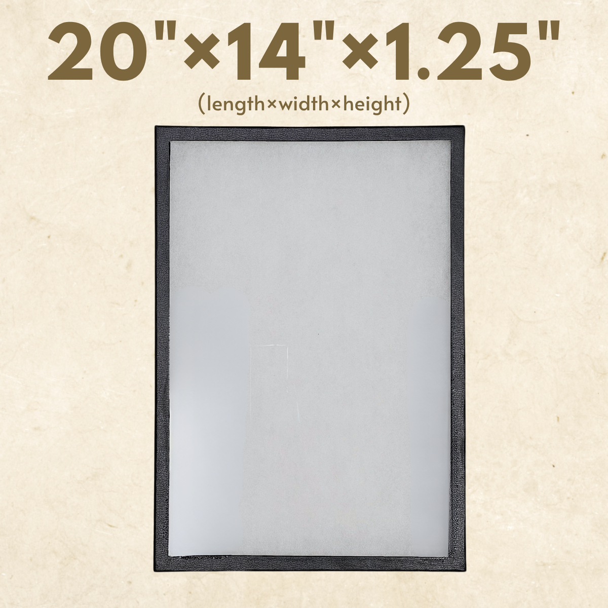 Riker-Schaukasten – 20" x 14" x 1,25" Vitrine mit Glasplatte