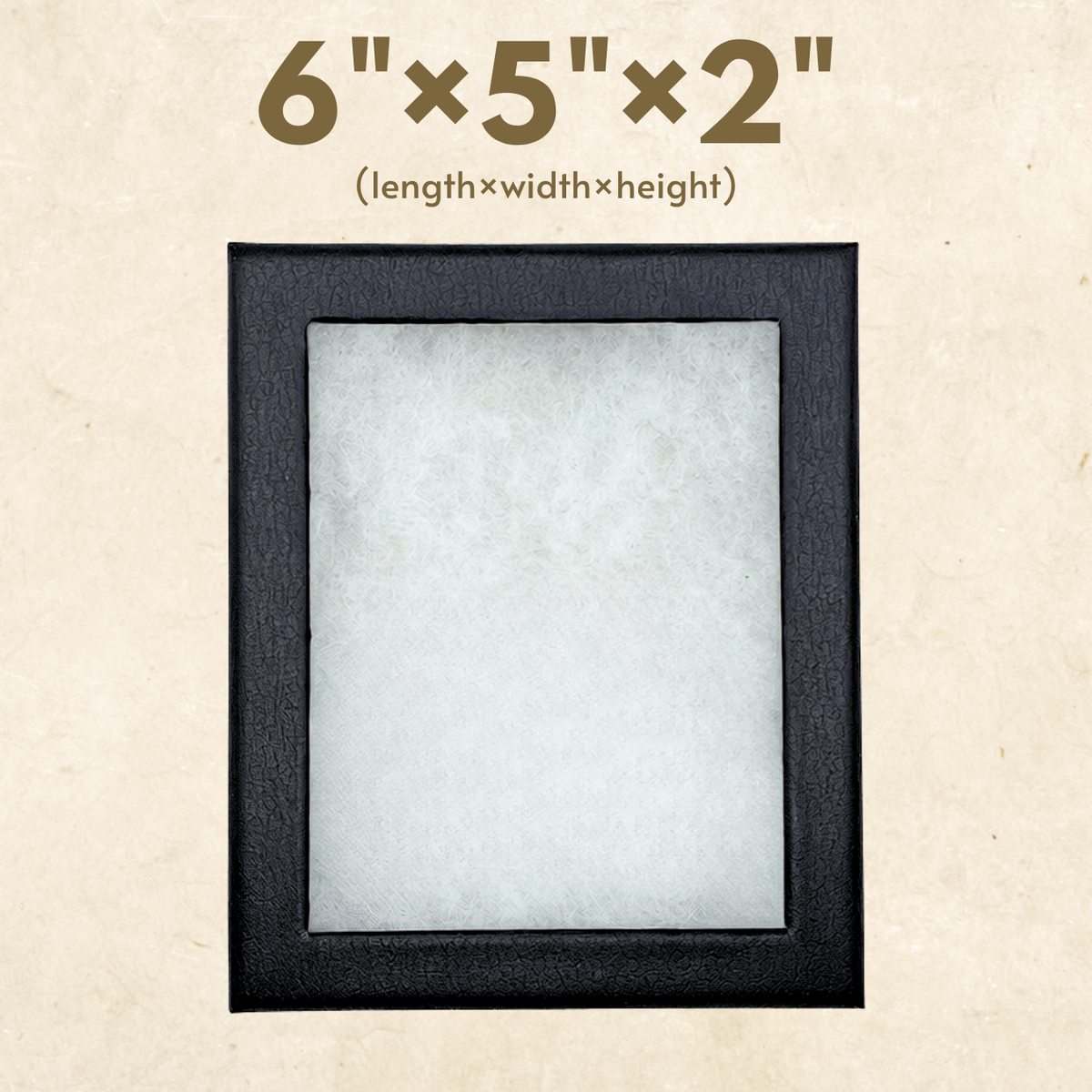 Riker Display Case – 6" × 5" × 2" Glass Top Display Box