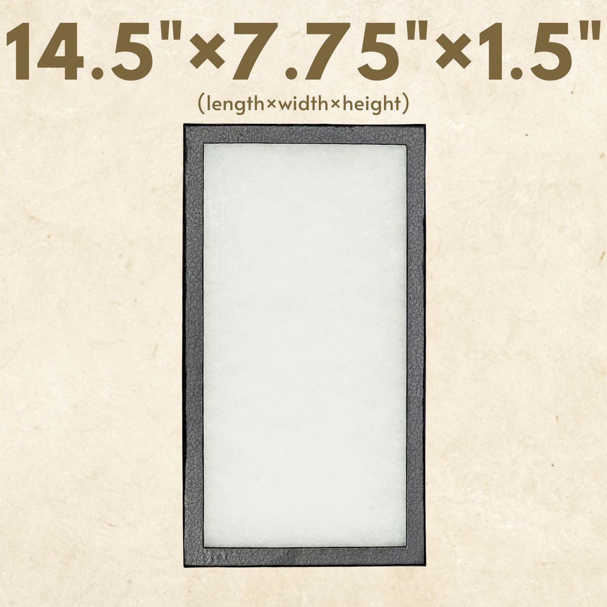 Riker Schaukasten - 14.5" x 7.75" x 1.5" Vitrine mit Glasplatte