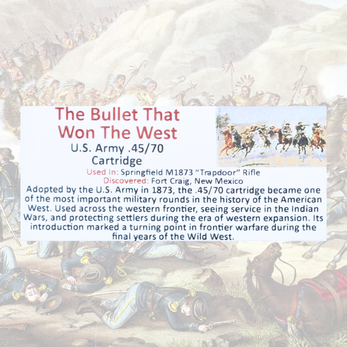 The Bullet That Won The West Display