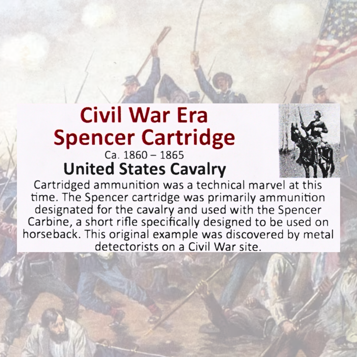 Civil War Era Spencer Cartridge Display