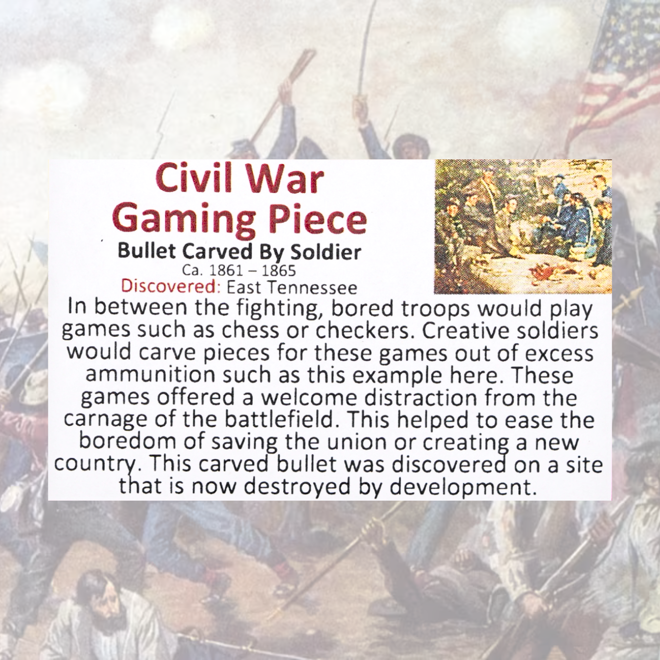 Civil War Gaming Piece