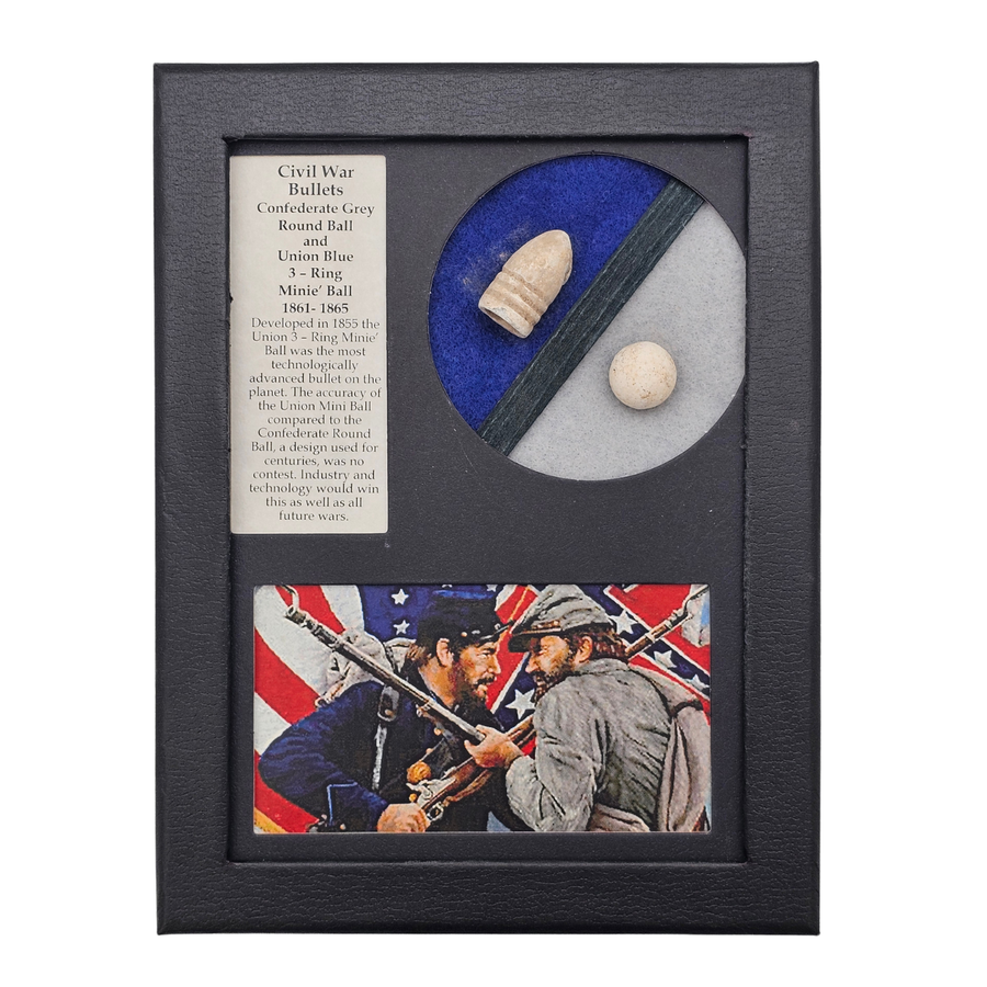 Civil War Bullet Display Frame