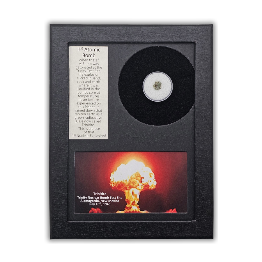 Trinitite from the First Atomic Bomb Test Display