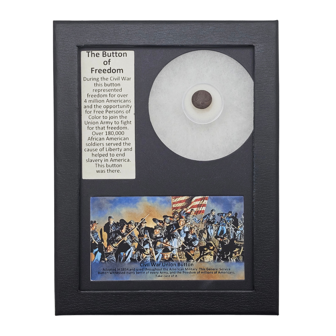 Civil War Union Army Button Display