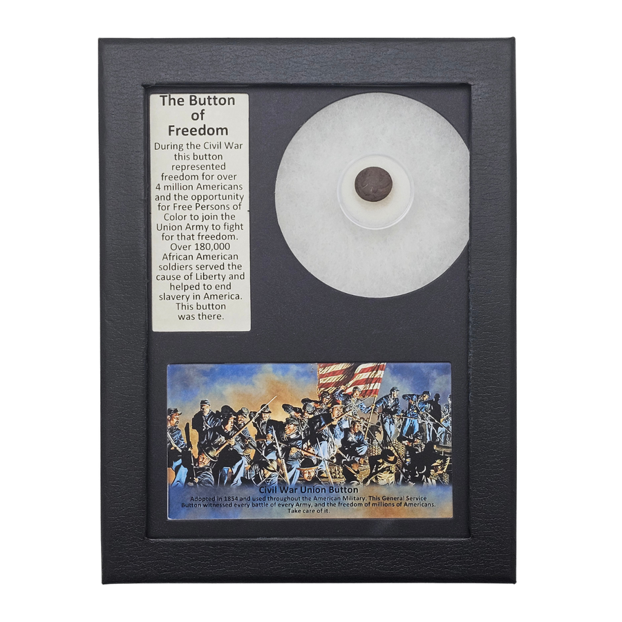 Civil War Union Army Button Display