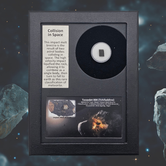 Collision in Space Meteorite Display