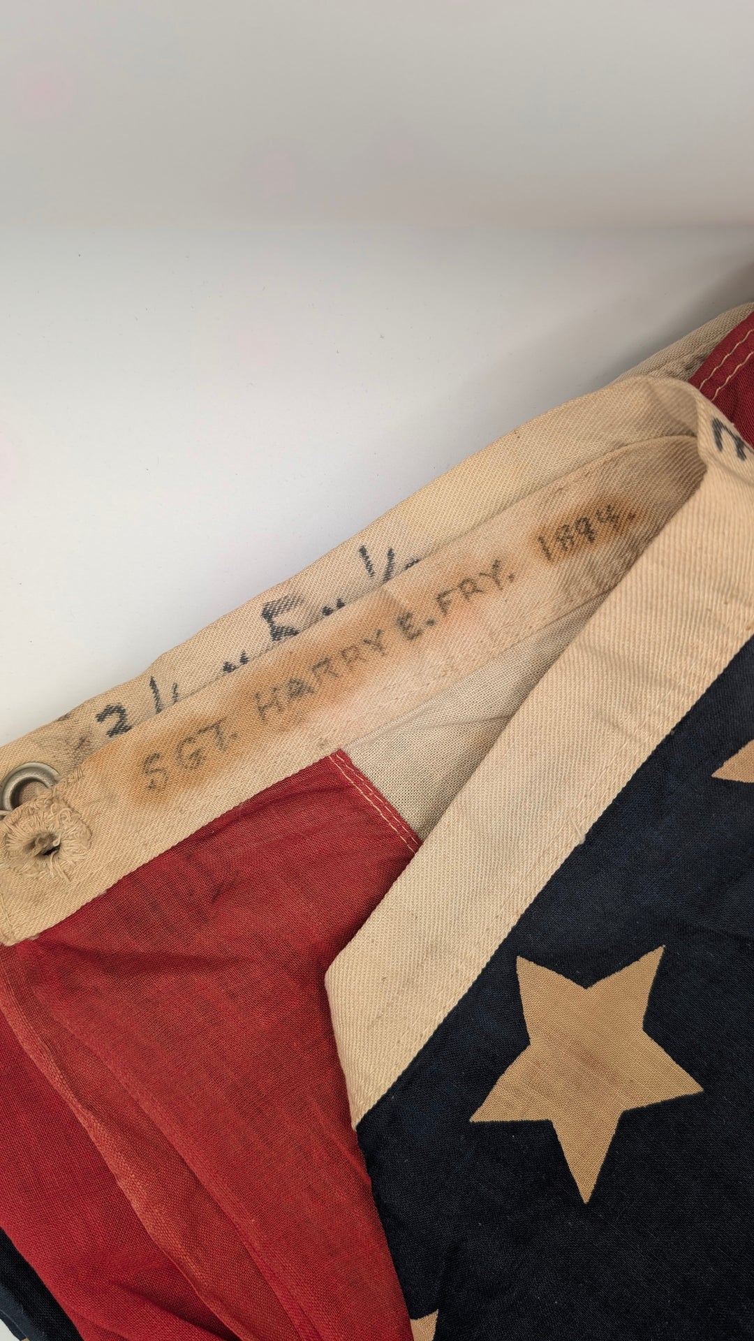 WWI 48-Star American Flag Identified to Sgt. Harry E. Fry with Research