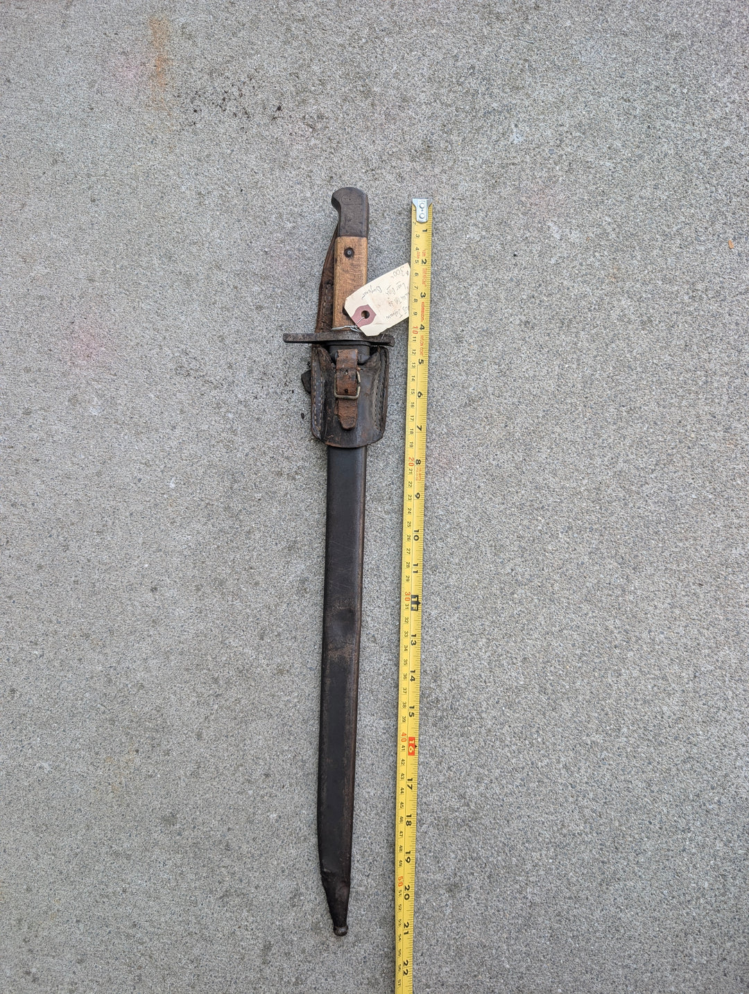 Late WWII Japanese Arisaka Type 30 “Last Ditch” Bayonet with Scabbard and Frog