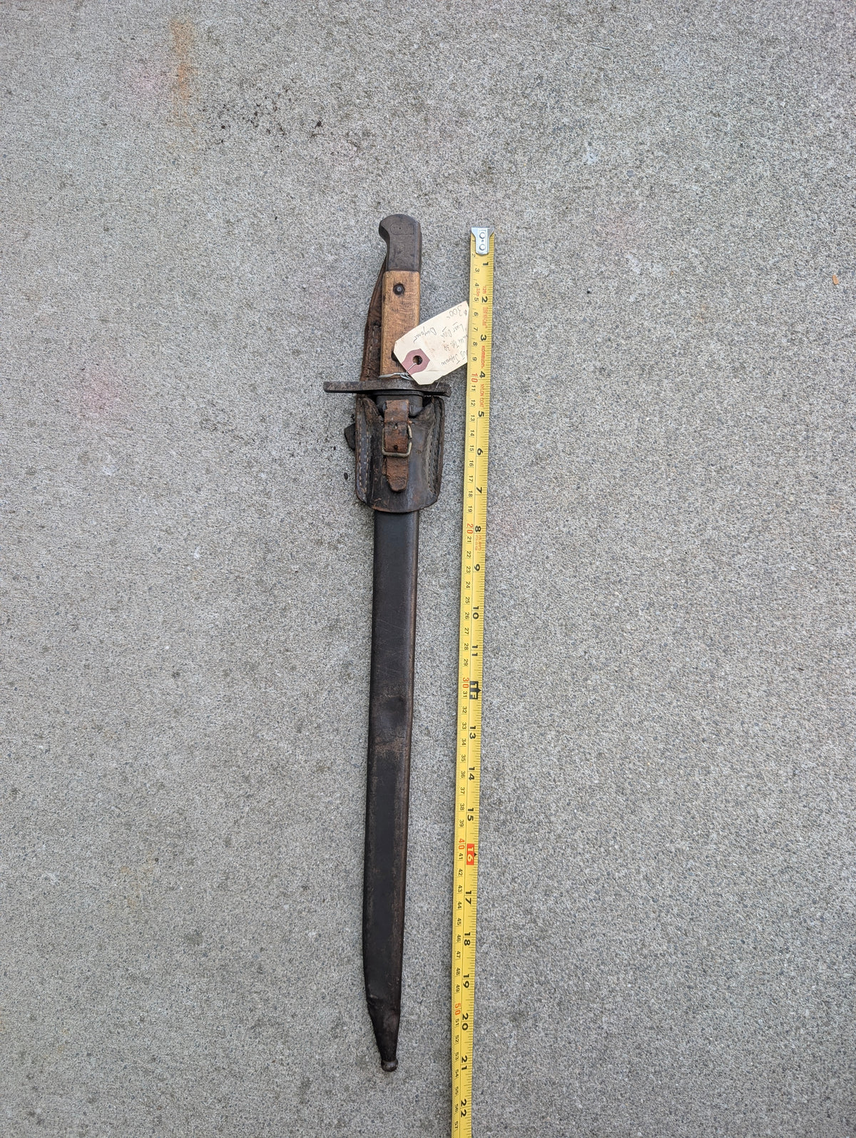 Late WWII Japanese Arisaka Type 30 “Last Ditch” Bayonet with Scabbard and Frog