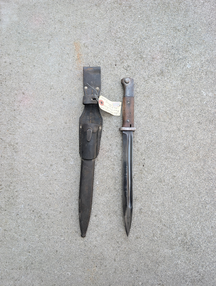 1935 German S84/98 III “G-Date” K98 Bayonet with Scabbard and Frog