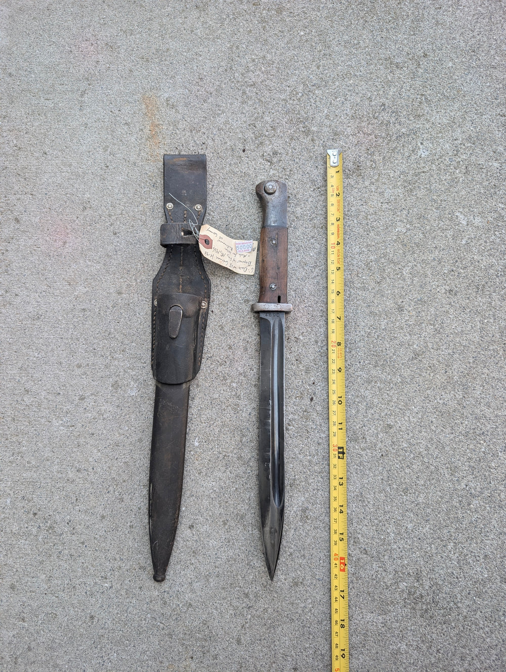 1935 German S84/98 III “G-Date” K98 Bayonet with Scabbard and Frog