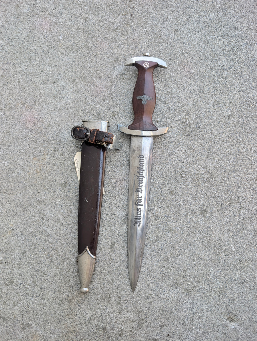 German SA Model 1933 Service Dagger with Scabbard and Hanger