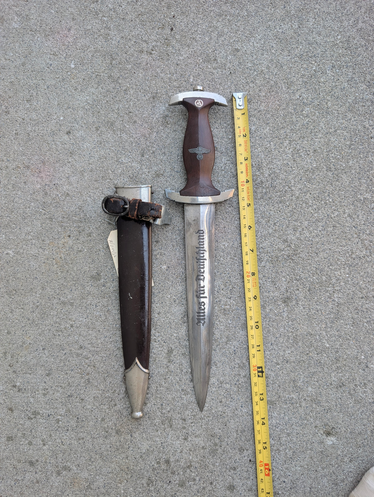 German SA Model 1933 Service Dagger with Scabbard and Hanger