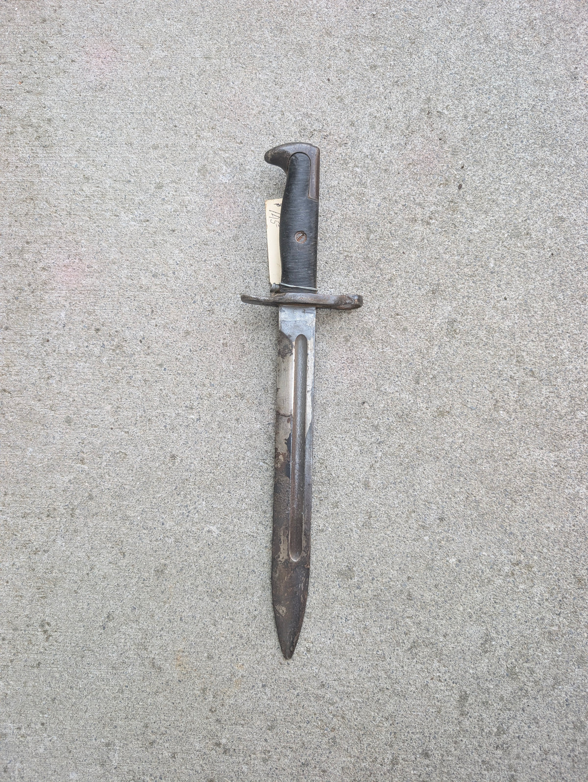 WWII-Era U.S. Garand Bayonet, Shortened or Modified Pattern – No Scabbard