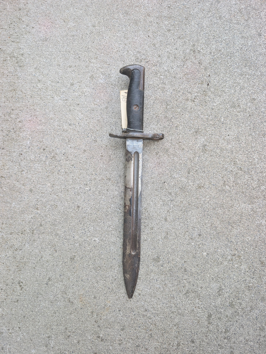 WWII-Era U.S. Garand Bayonet, Shortened or Modified Pattern – No Scabbard