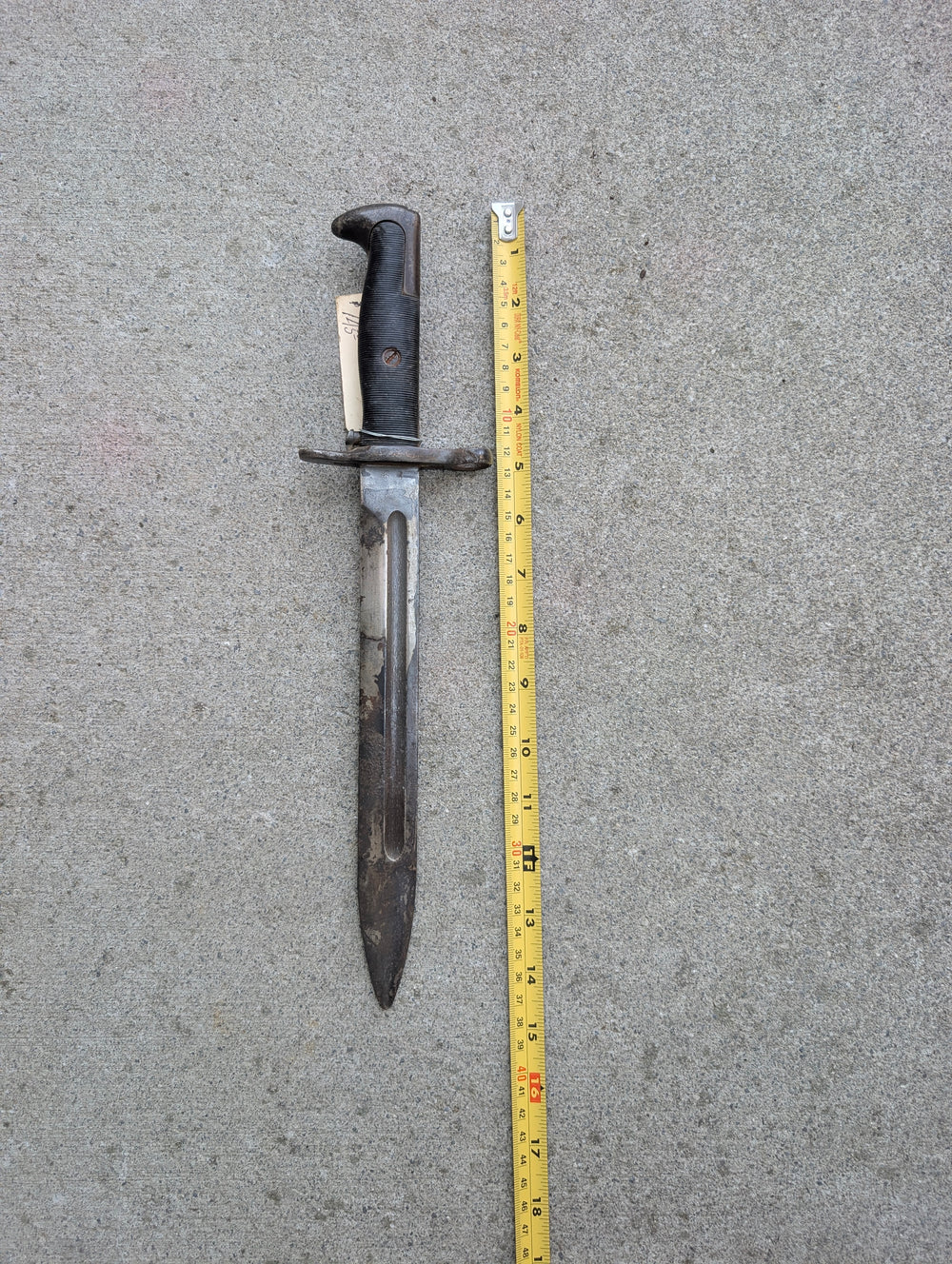 WWII-Era U.S. Garand Bayonet, Shortened or Modified Pattern – No Scabbard
