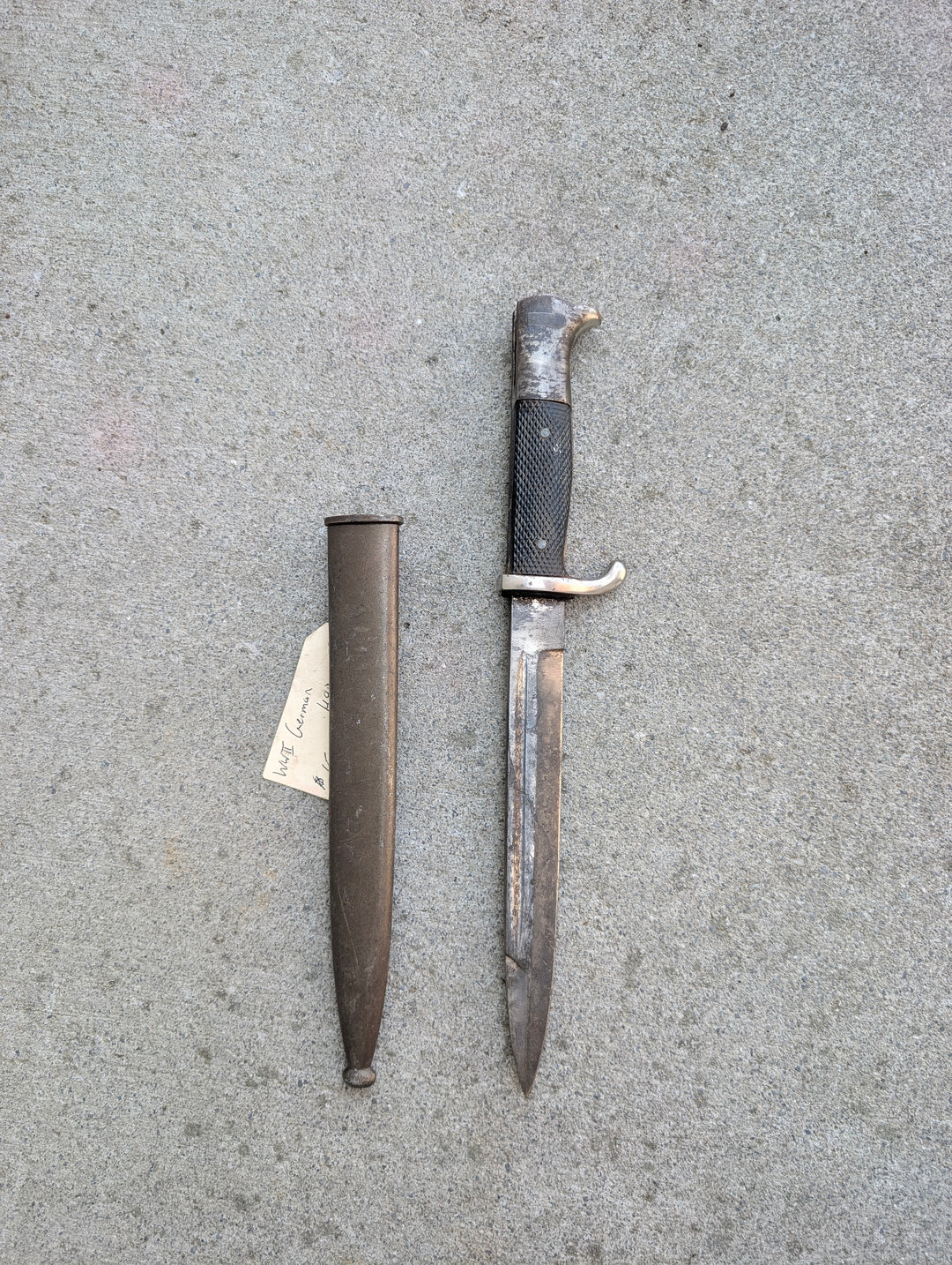 WWII-Era German KS98 Dress or Parade Bayonet with Scabbard