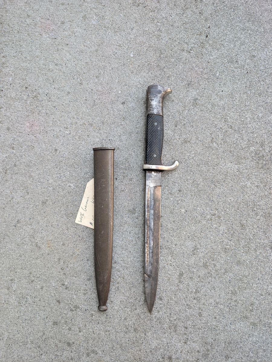 WWII-Era German KS98 Dress or Parade Bayonet with Scabbard
