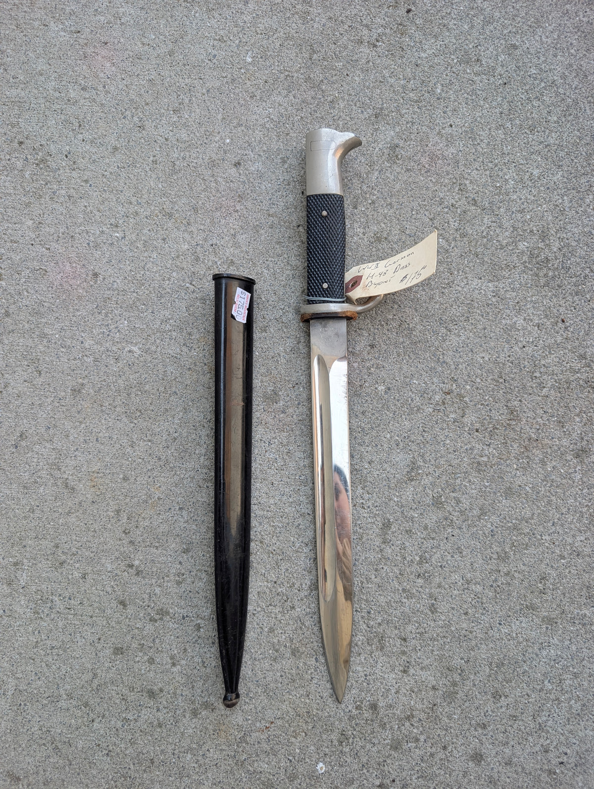 WWII-Era German KS98 Dress Bayonet with Scabbard