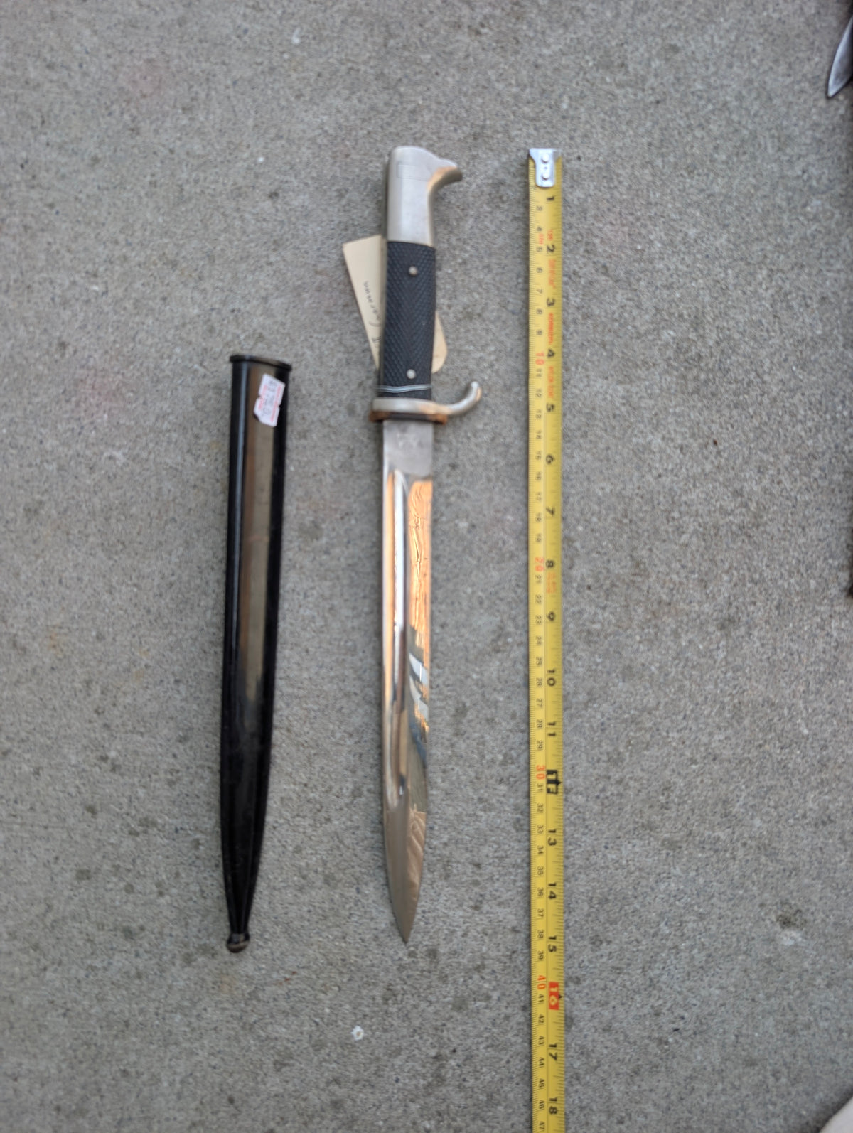 WWII-Era German KS98 Dress Bayonet with Scabbard