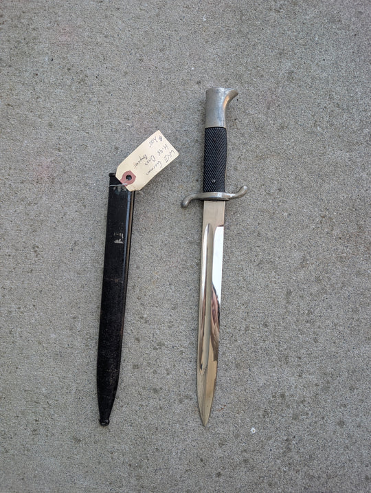 WWII-Era German KS98 Long Dress Bayonet with Scabbard