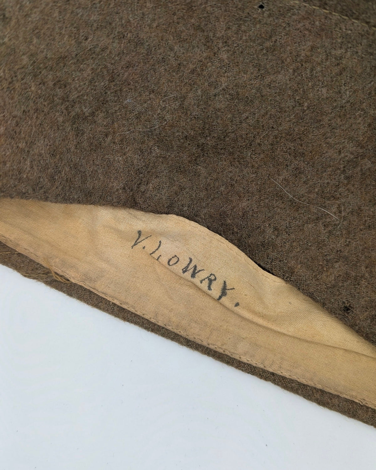 WWI Era U.S. Army Overseas Garrison Cap – Named to V. Lowry, c. 1916–1918