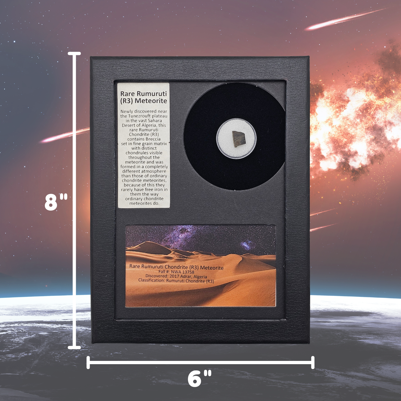 Rumuruti (R3) Meteorite Display Frame