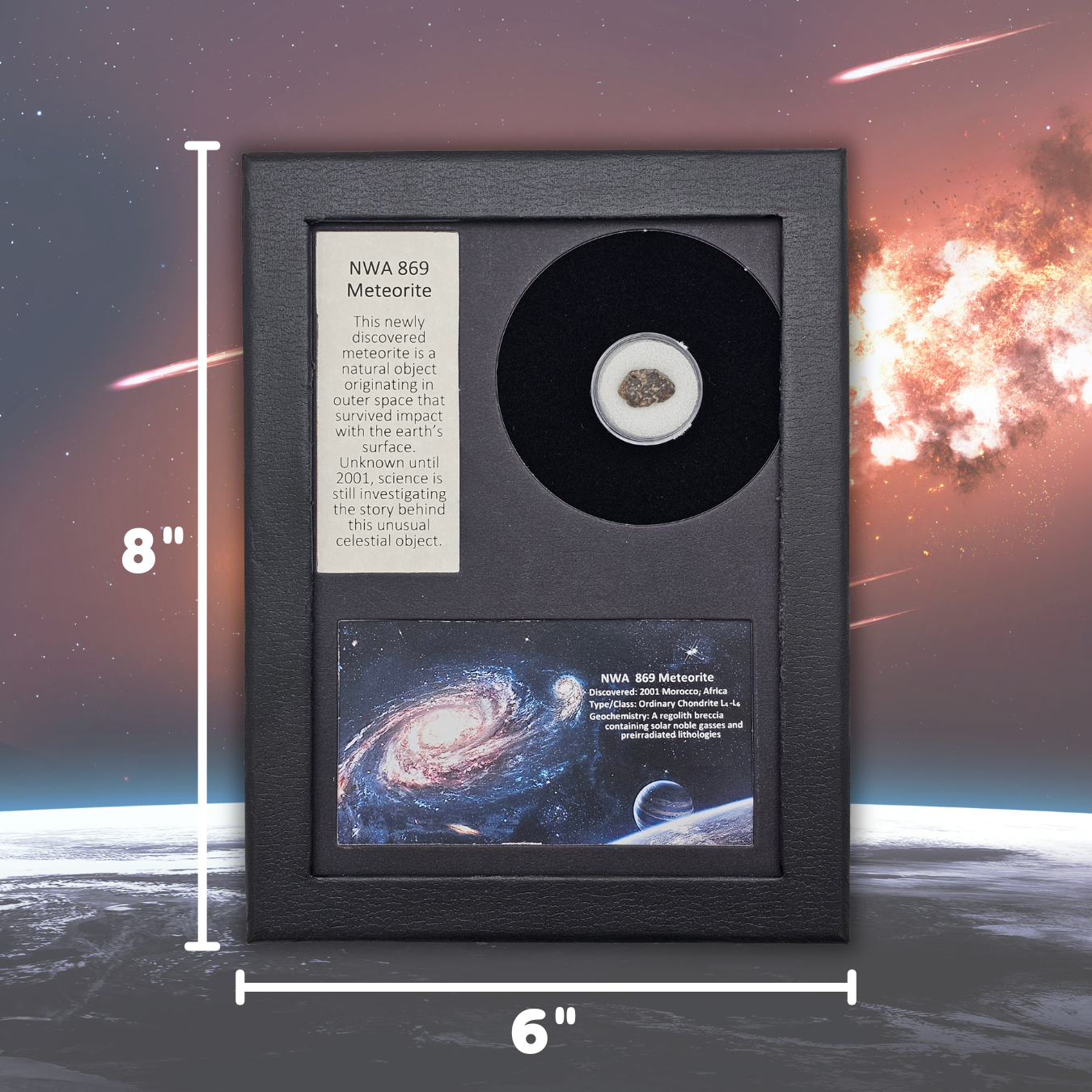 NWA 869 Meteoriten-Display