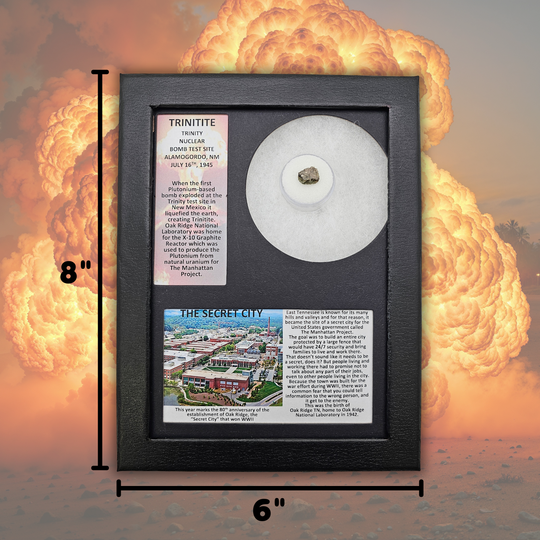 Trinitite Display – The Secret City Oak Ridge 80th Anniversary Edition