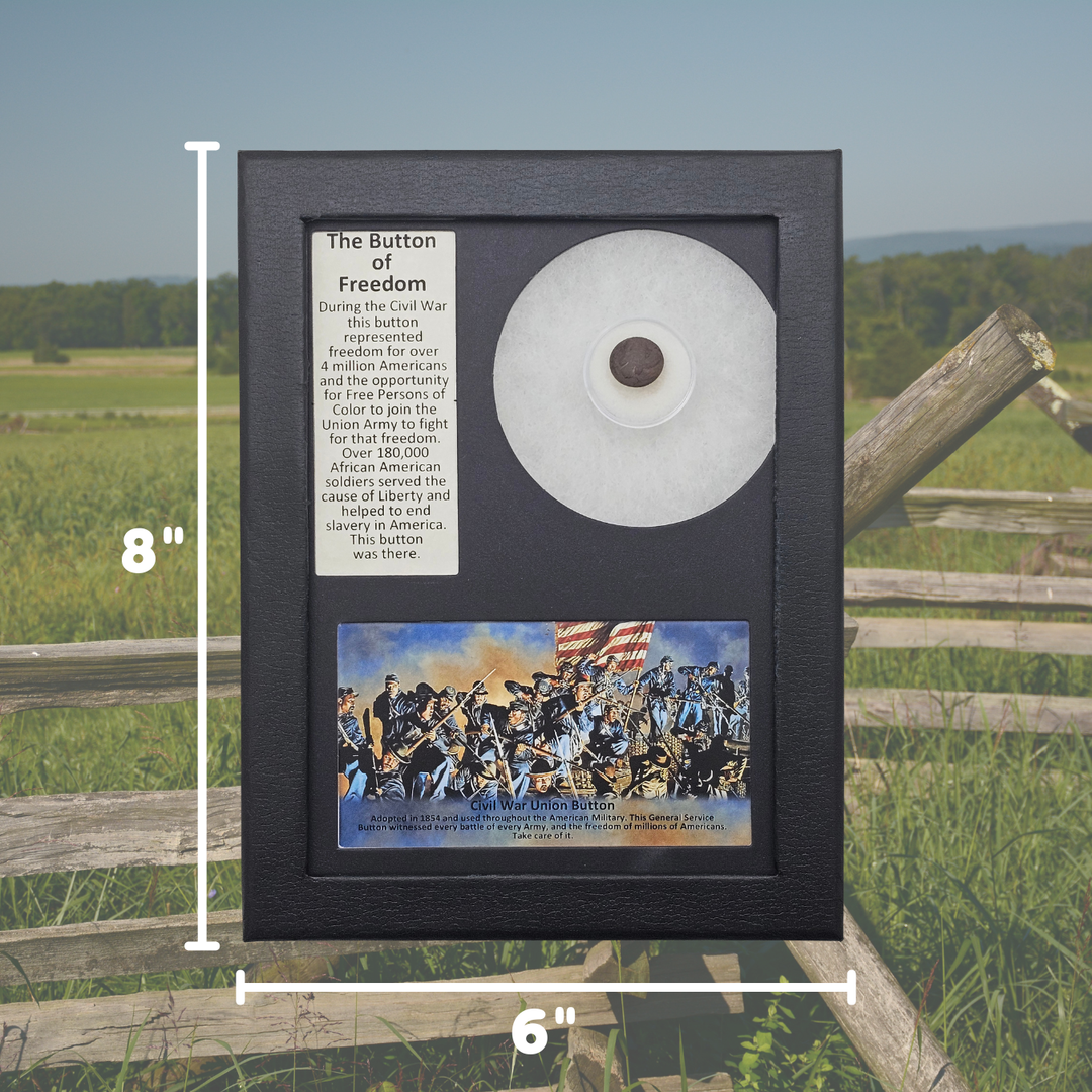 Civil War Union Army Button Display