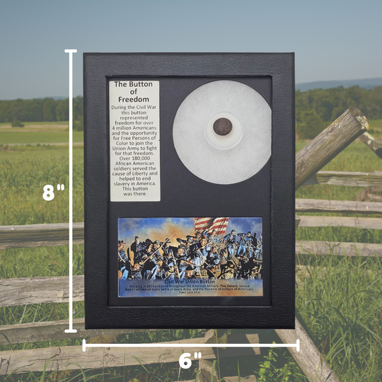 Civil War Union Army Button Display