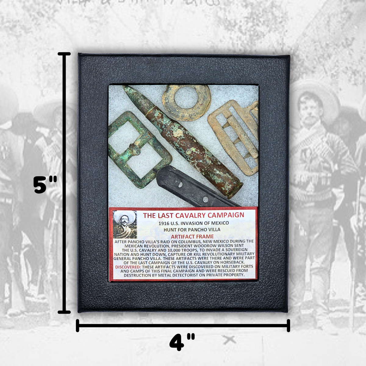 The Last Calvary Campaign (Hunt for Pancho Villa) Display - Artifact Frame