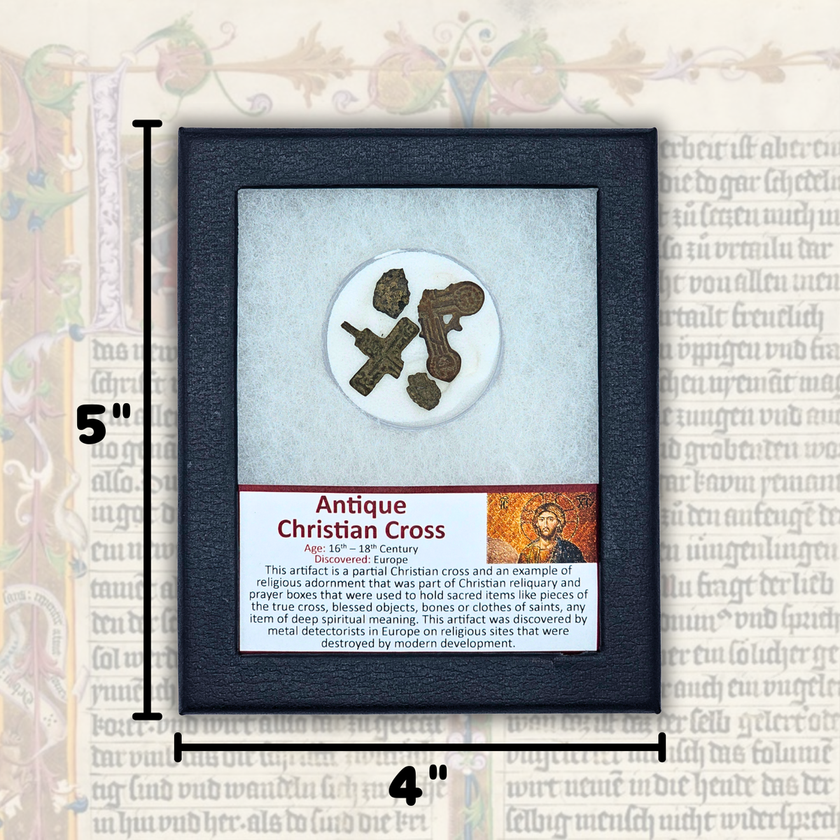 Antique Christian Cross Display