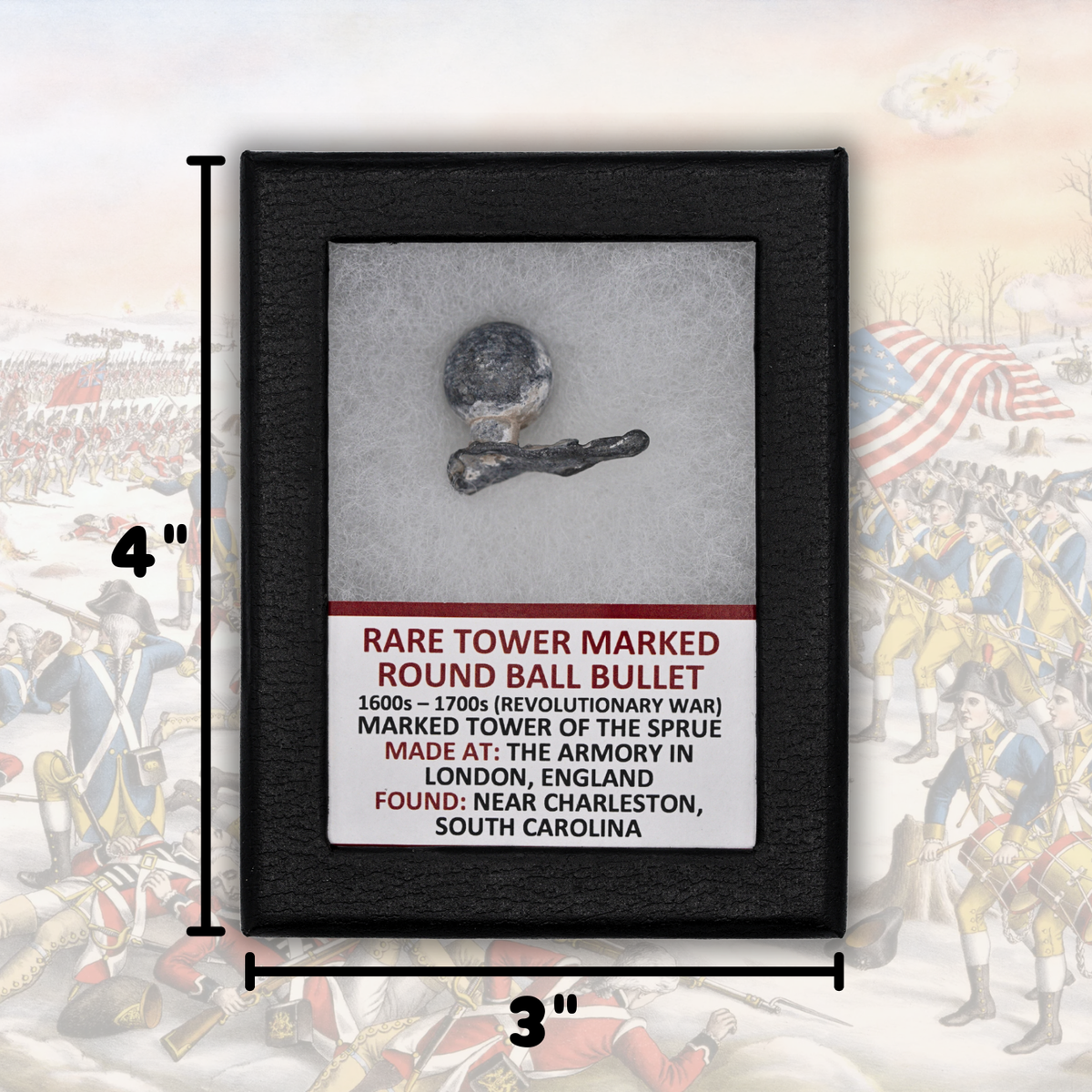 Rare Tower Marked Round Ball Bullet Display