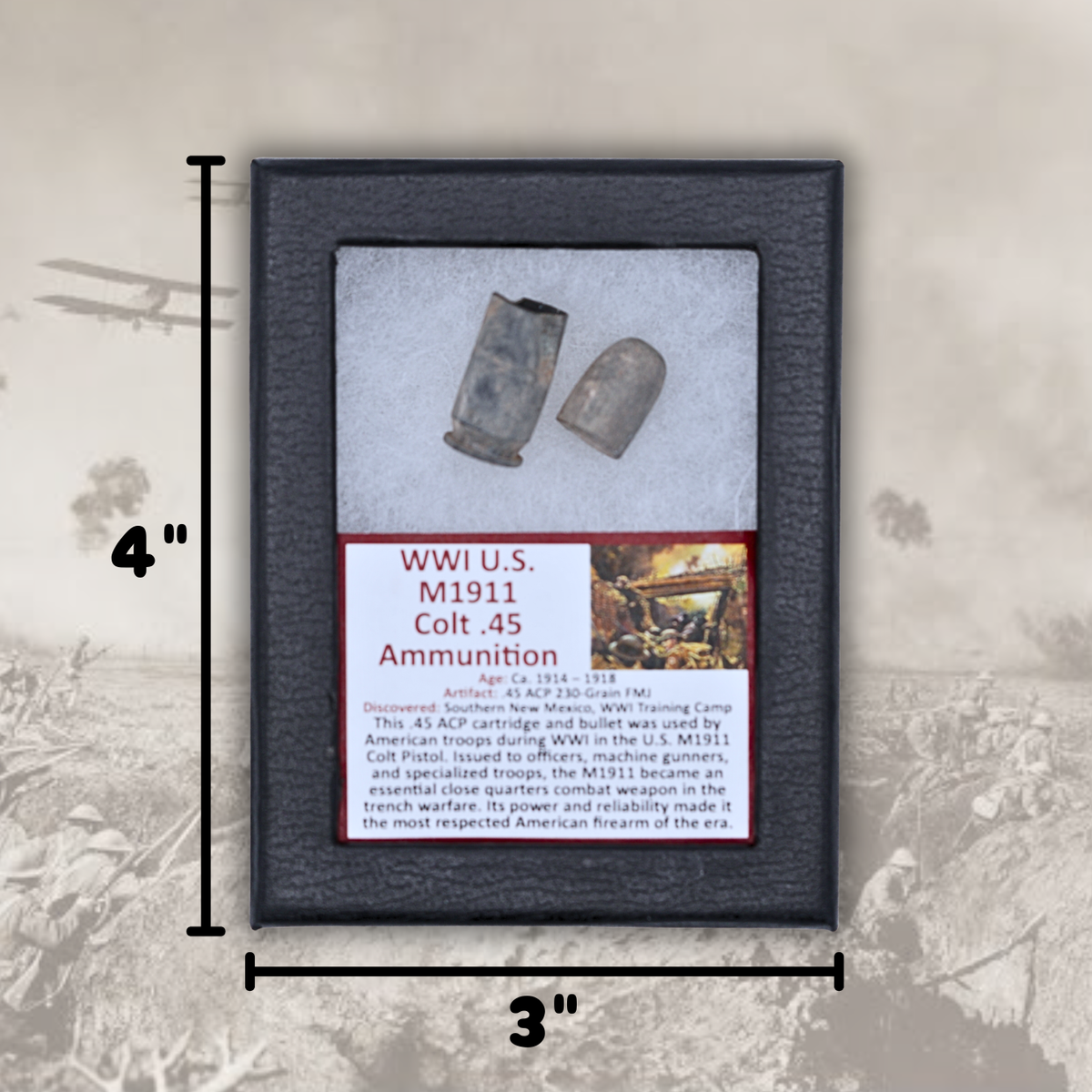 WWI U.S. M1911 .45 Ammo Display