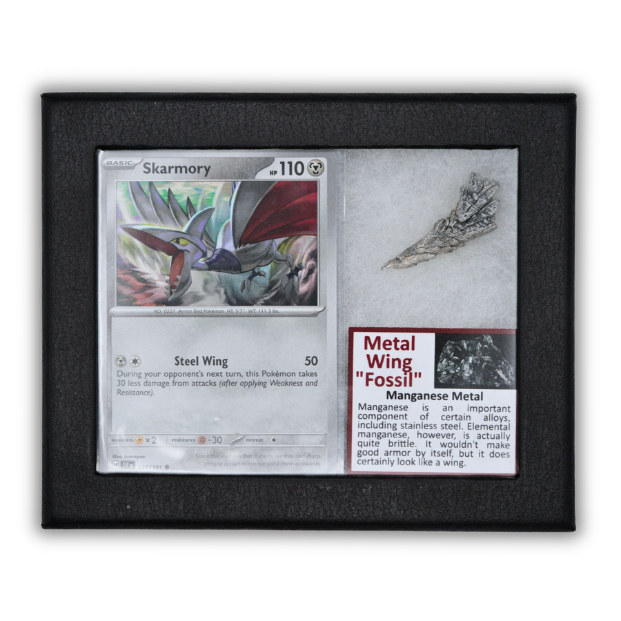 Pokémon Fossil Display - Skarmory with Metal Wing Fossil