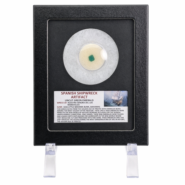 Maravillas-Schiffswrack-Smaragd – Hellgrüner ungeschliffener Kristall (1656)