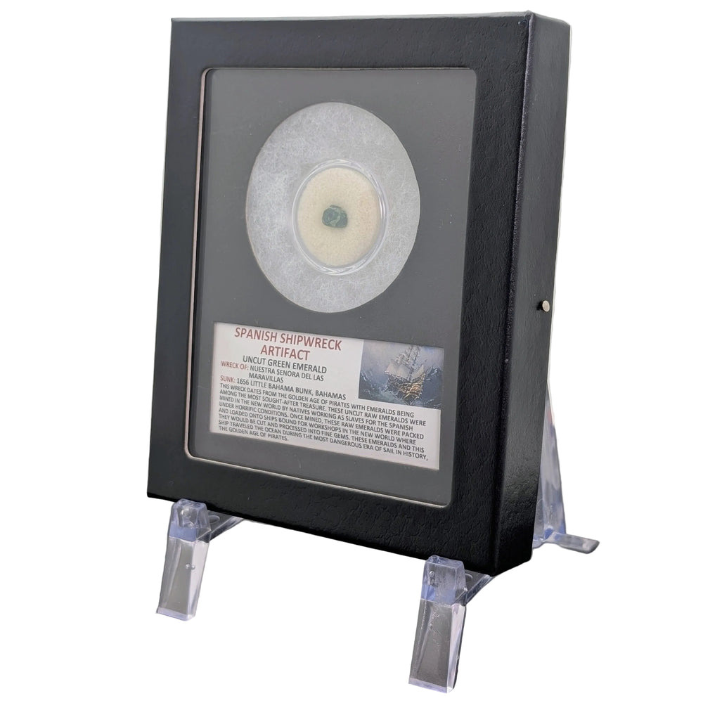 0,25" Spanischer Schiffswrack-Smaragd (ungeschliffen) – Nuestra Señora de las Maravillas, 1656