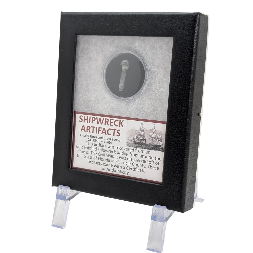 Schiffswrack-Artefakt – Gewindeschraube aus Messing (ca. 1840er–1860er Jahre)