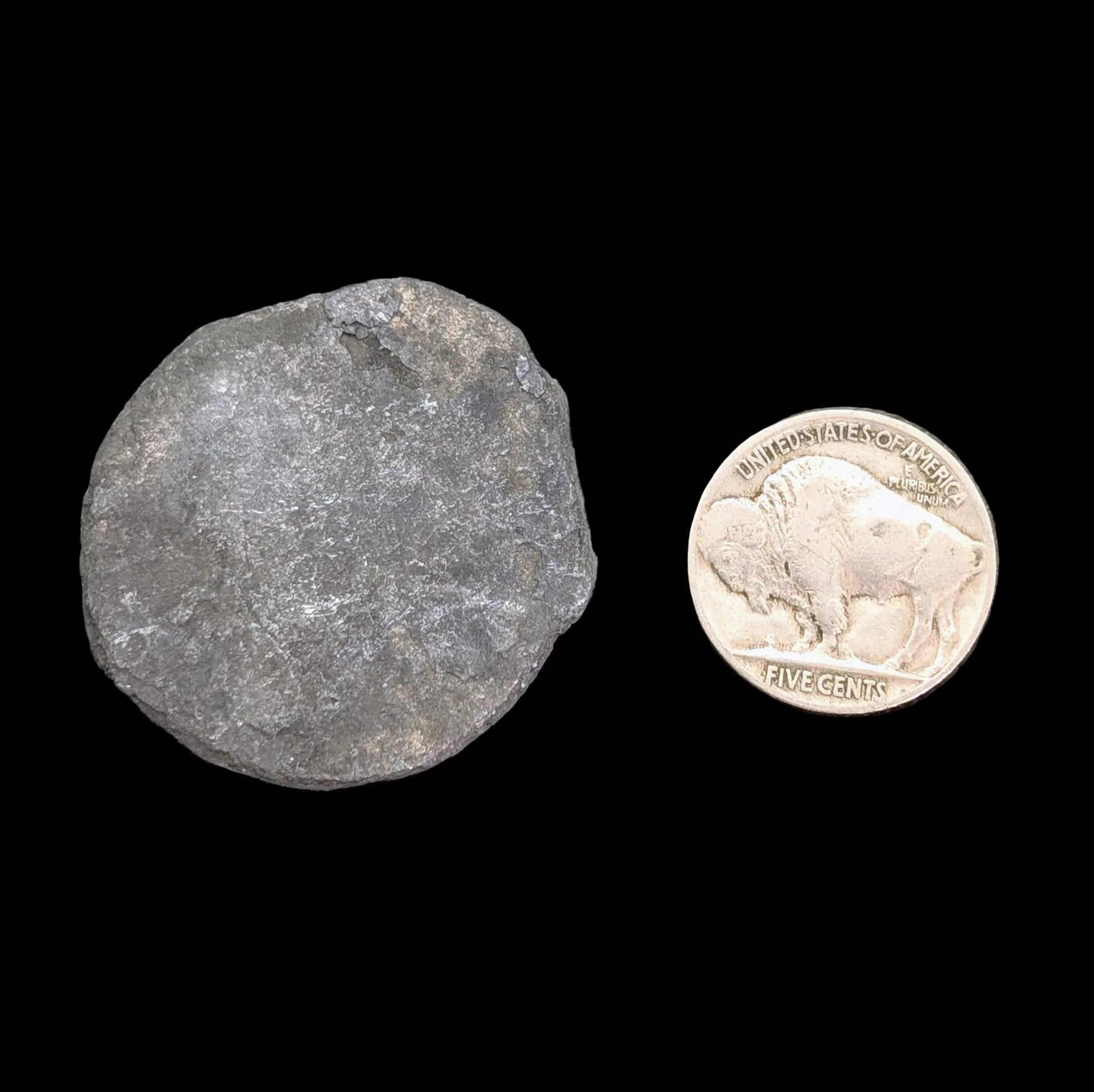 1.25" Spanish Shipwreck Silver Coin (c. 1660–1780) – Encrusted Pirate-Era Artifact